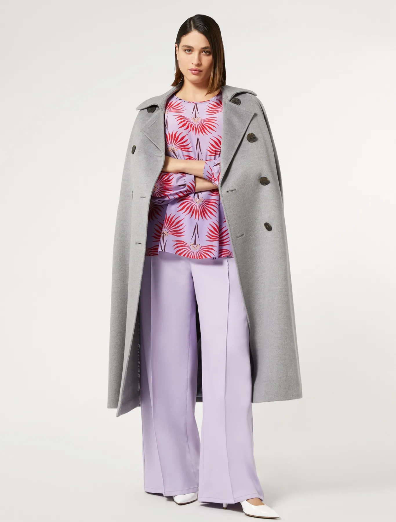 Marina Rinaldi Camicie & Bluse | Camicie & Bluse*Blusa in crêpe de Chine di seta LILLA