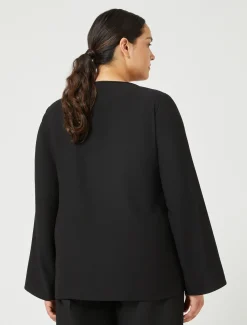 Marina Rinaldi Camicie & Bluse | Camicie & Bluse*Blusa in crêpe envers satin NERO
