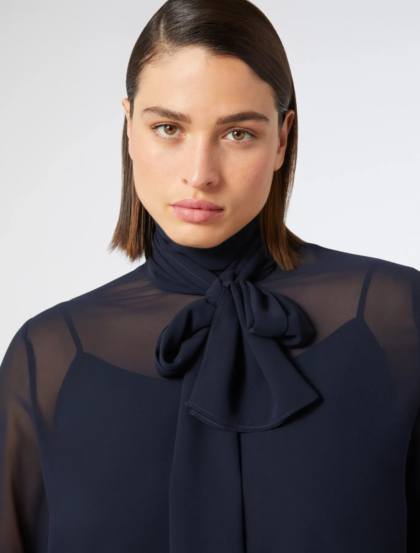 Marina Rinaldi Collezione Elegante | Bluse*Blusa in crêpe georgette BLUNOTTE
