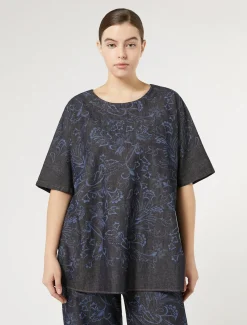 Marina Rinaldi Camicie & Bluse | Camicie & Bluse*sa in denim laserato BLU