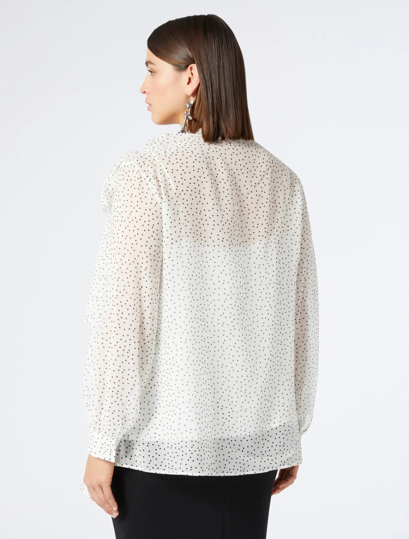 Marina Rinaldi Camicie & Bluse | Camicie & Bluse*Blusa in georgette di seta BIANCO