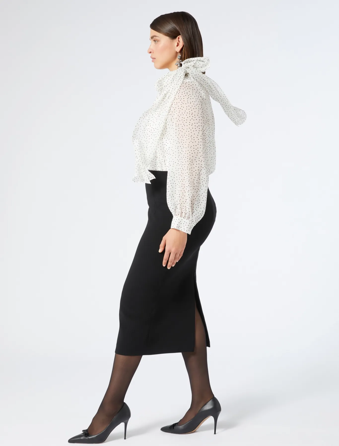 Marina Rinaldi Camicie & Bluse | Camicie & Bluse*Blusa in georgette di seta BIANCO