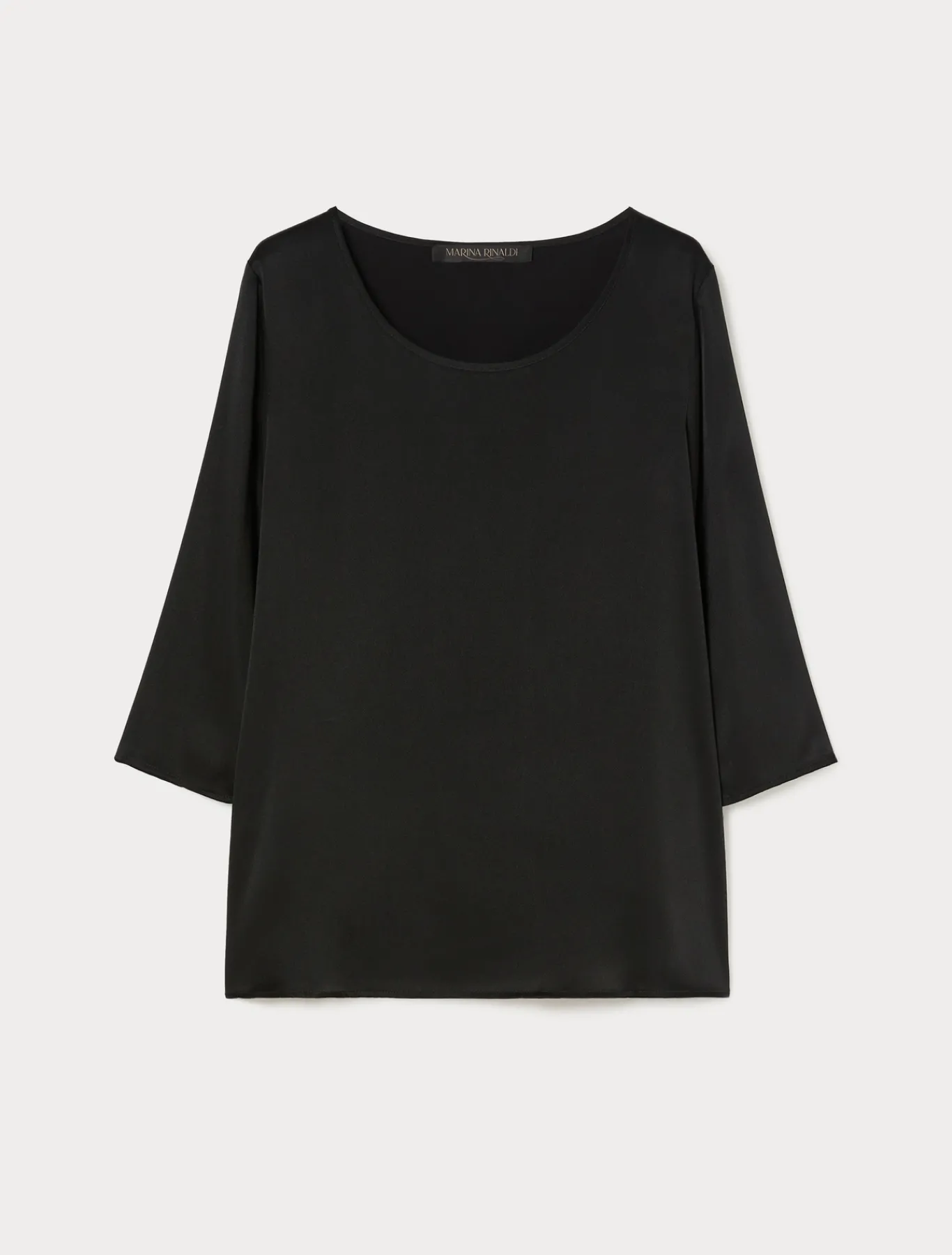 Marina Rinaldi Bluse | Camicie & Bluse*Blusa in misto seta NERO