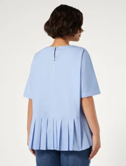 Marina Rinaldi Camicie & Bluse | Camicie & Bluse*Blusa in popeline di cotone CIELO