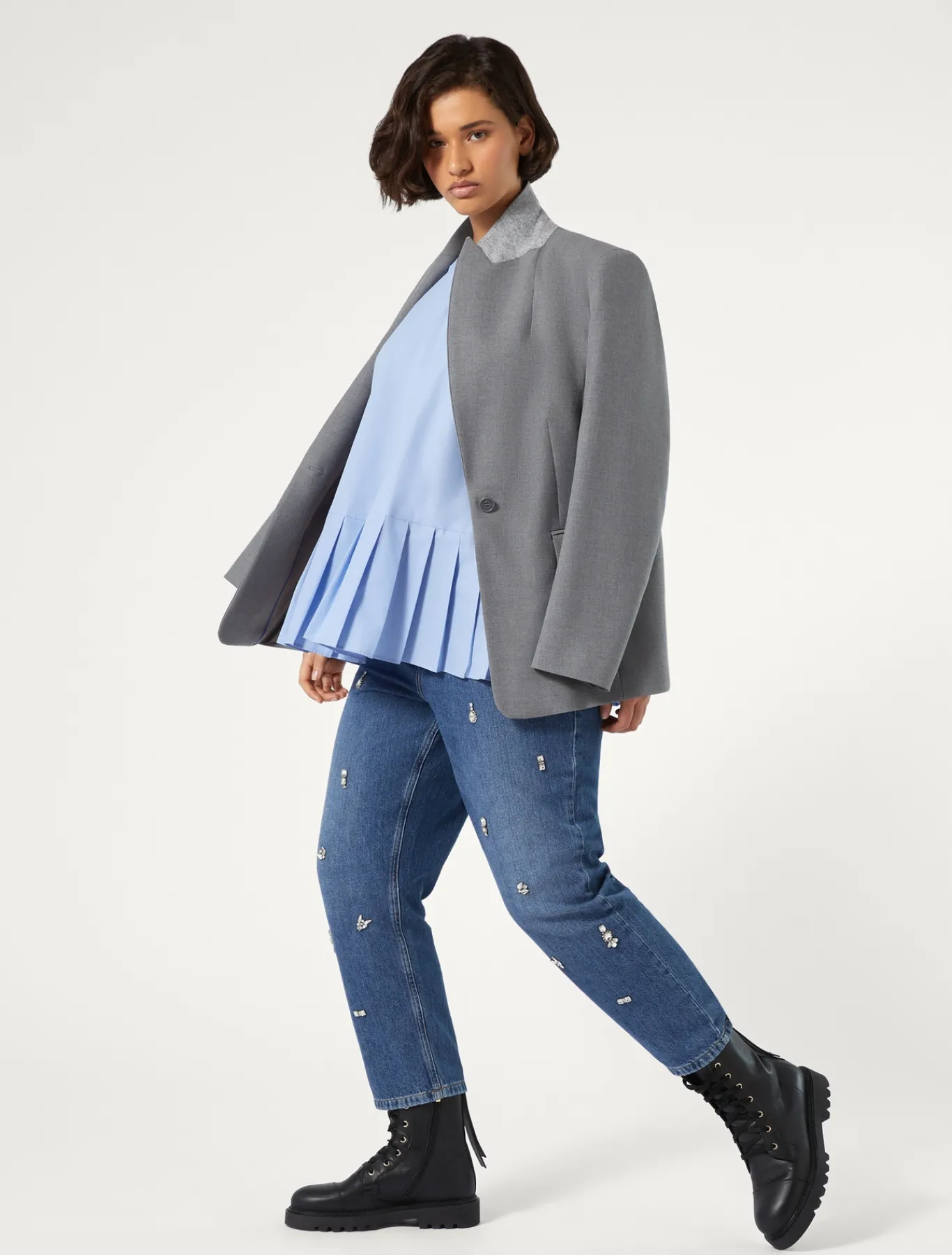 Marina Rinaldi Camicie & Bluse | Camicie & Bluse*Blusa in popeline di cotone CIELO
