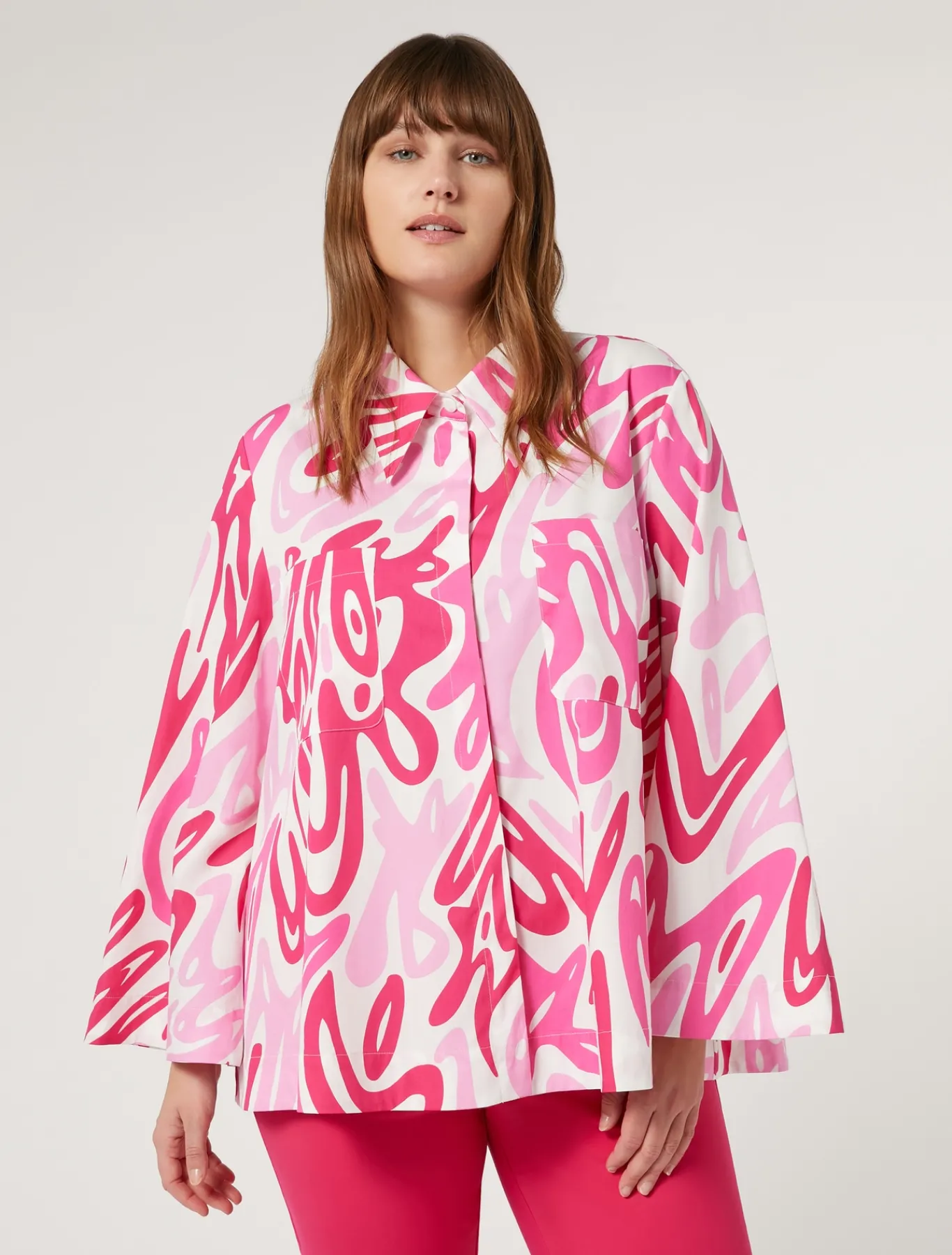 Marina Rinaldi Camicie & Bluse | Camicie & Bluse*Blusa in popeline stampato BIANCO