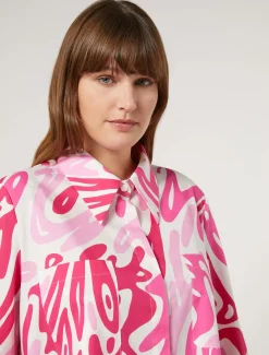 Marina Rinaldi Camicie & Bluse | Camicie & Bluse*Blusa in popeline stampato BIANCO