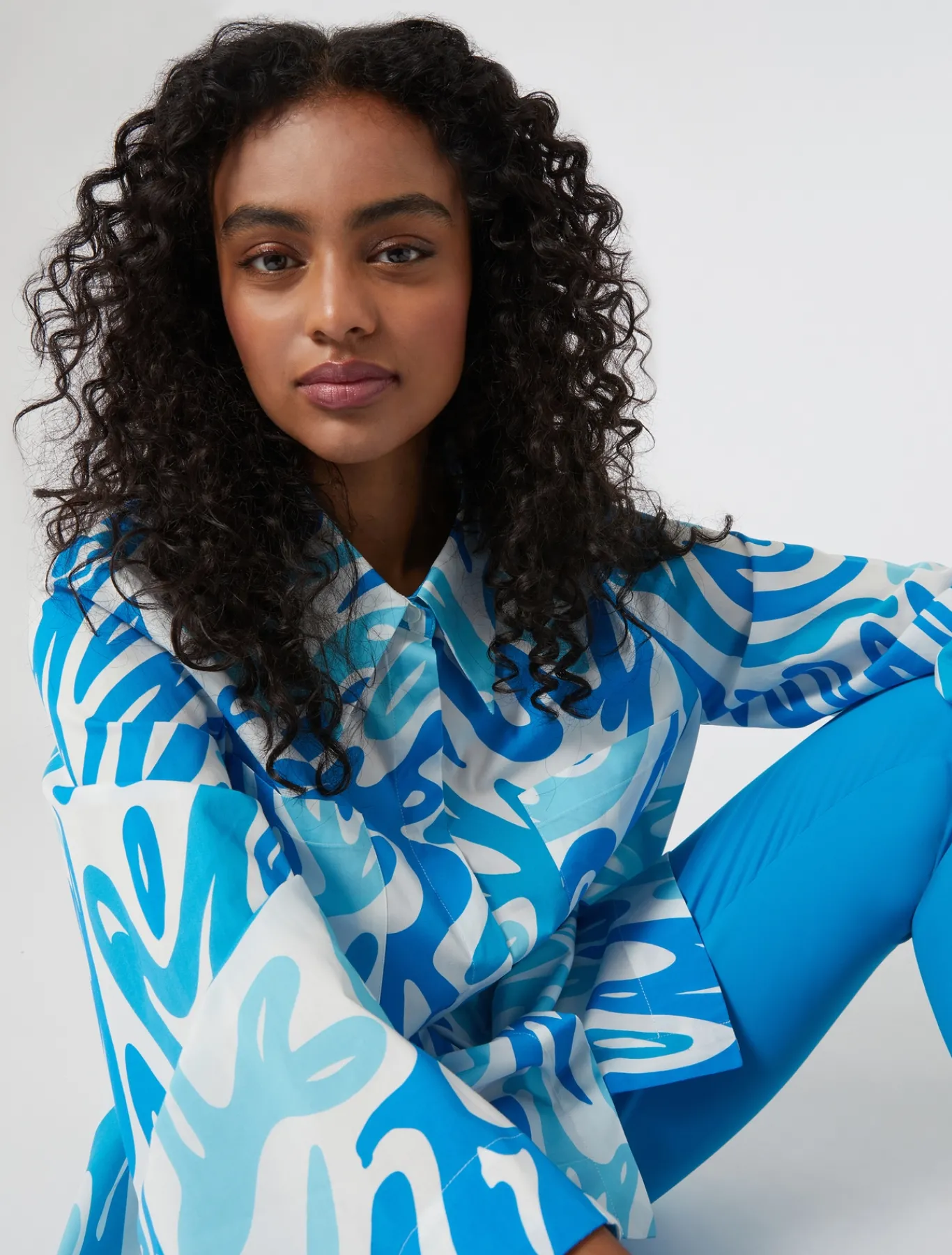 Marina Rinaldi Camicie & Bluse | Camicie & Bluse*Blusa in popeline stampato BIANCO