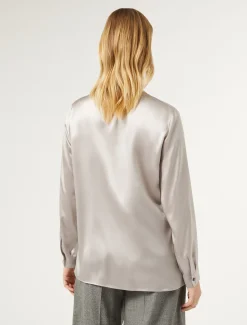 Marina Rinaldi Camicie & Bluse | Camicie & Bluse*Blusa in raso di seta GRIGIOCHIARO