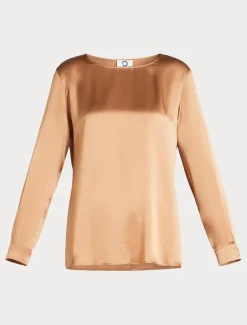 Marina Rinaldi Camicie & Bluse | Camicie & Bluse*Blusa in raso di seta CAMMELLO
