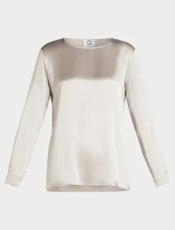 Marina Rinaldi Camicie & Bluse | Camicie & Bluse*Blusa in raso di seta GRIGIOCHIARO