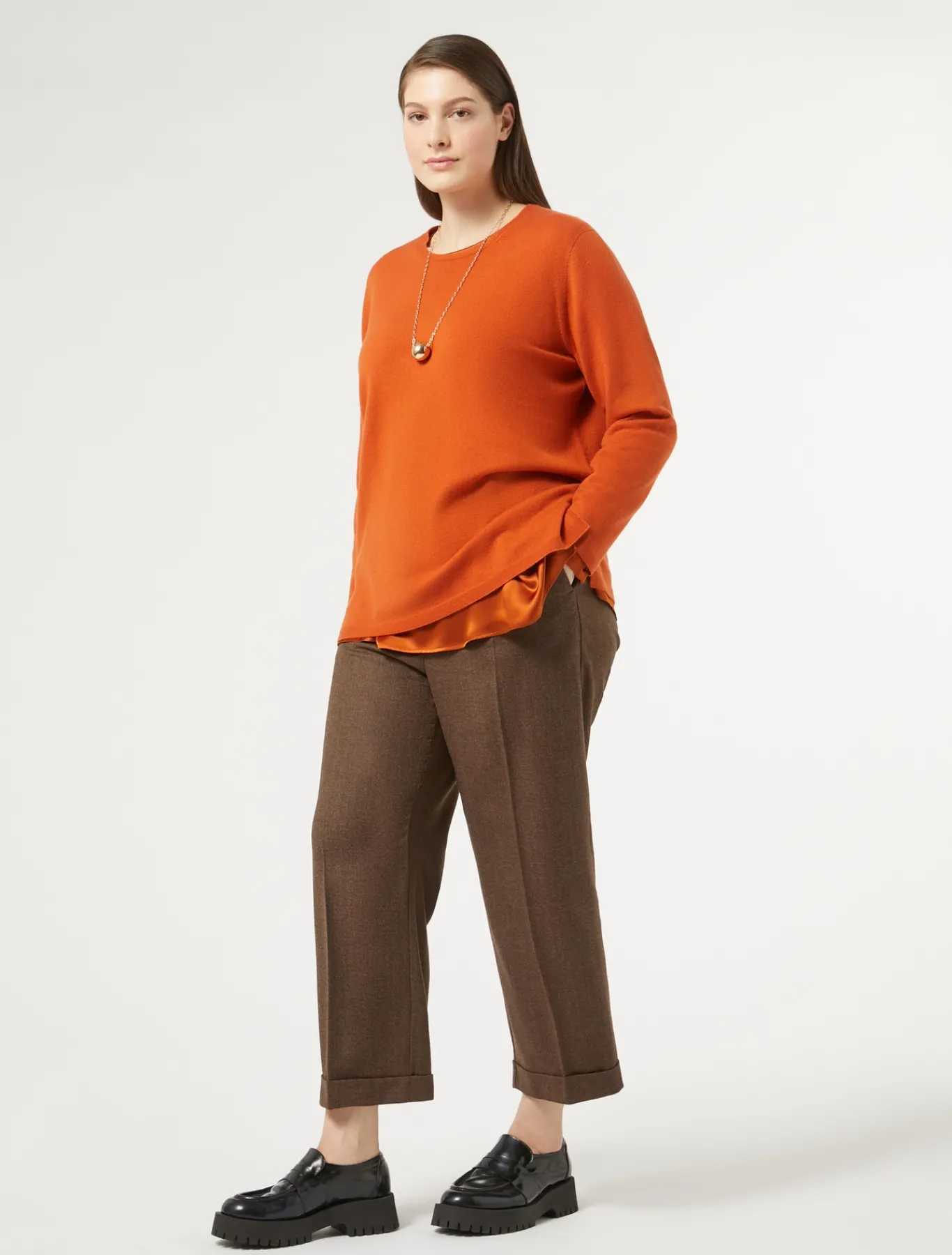 Marina Rinaldi Camicie & Bluse | Camicie & Bluse*Blusa in raso di seta ROSSOARANCIO