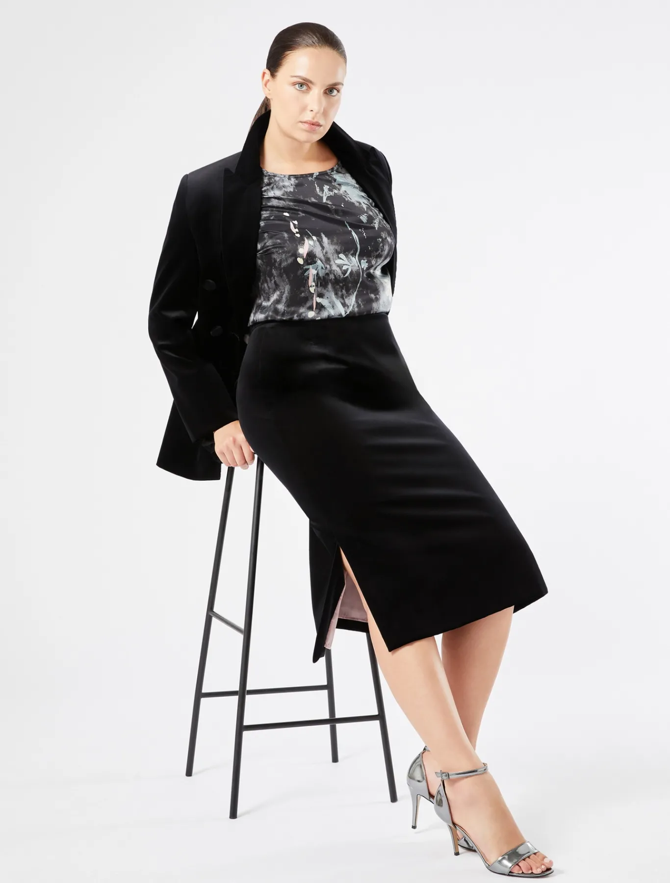 Marina Rinaldi Camicie & Bluse | Camicie & Bluse*Blusa in raso di seta GRIGIOSCURO