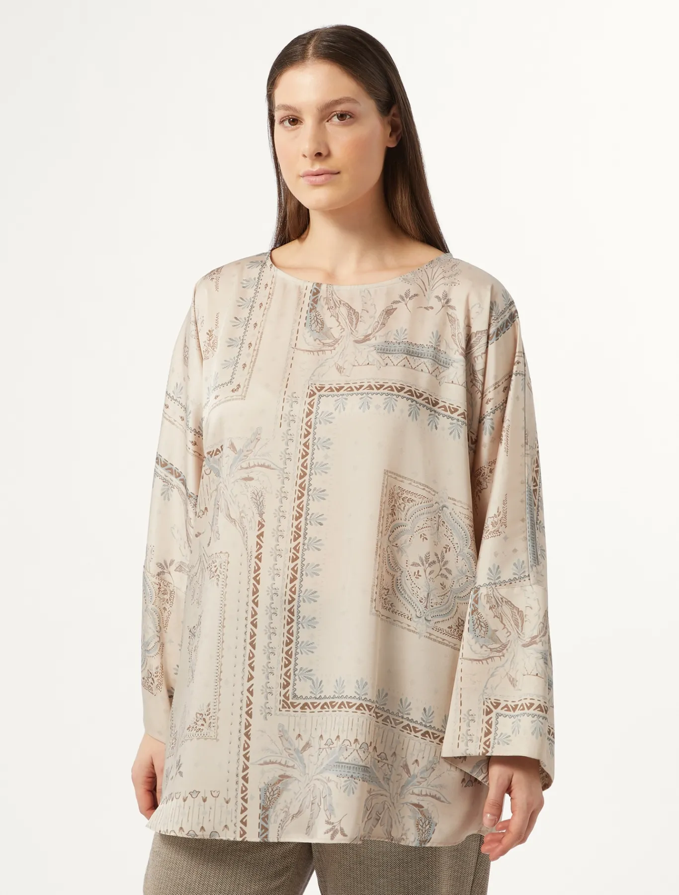 Marina Rinaldi Camicie & Bluse | Camicie & Bluse*Blusa in twill stampato BEIGE