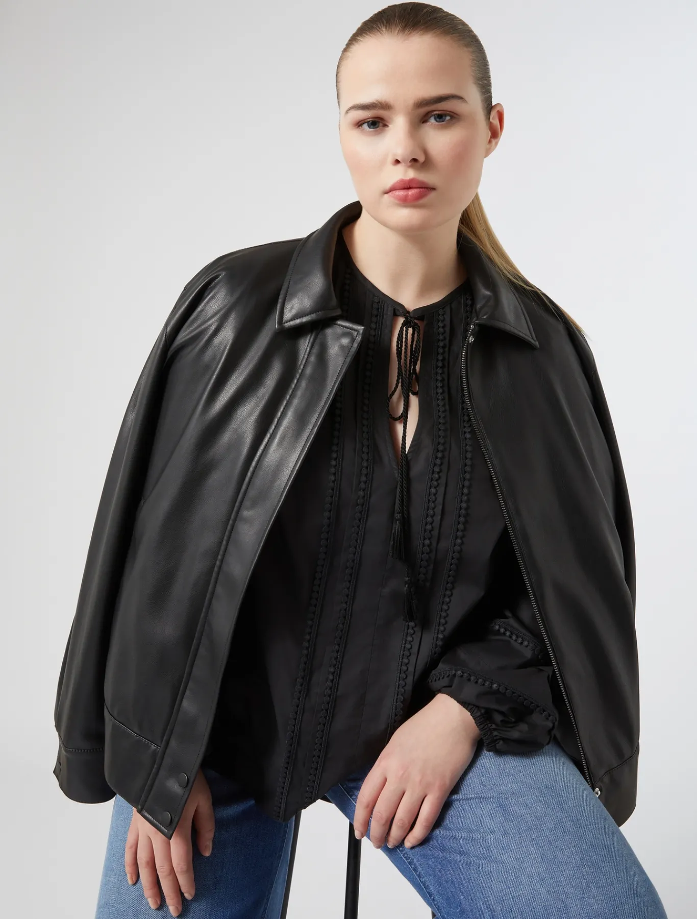 Marina Rinaldi Giacche & Blazer | Giacche & Blazer*Bomber in jersey NERO