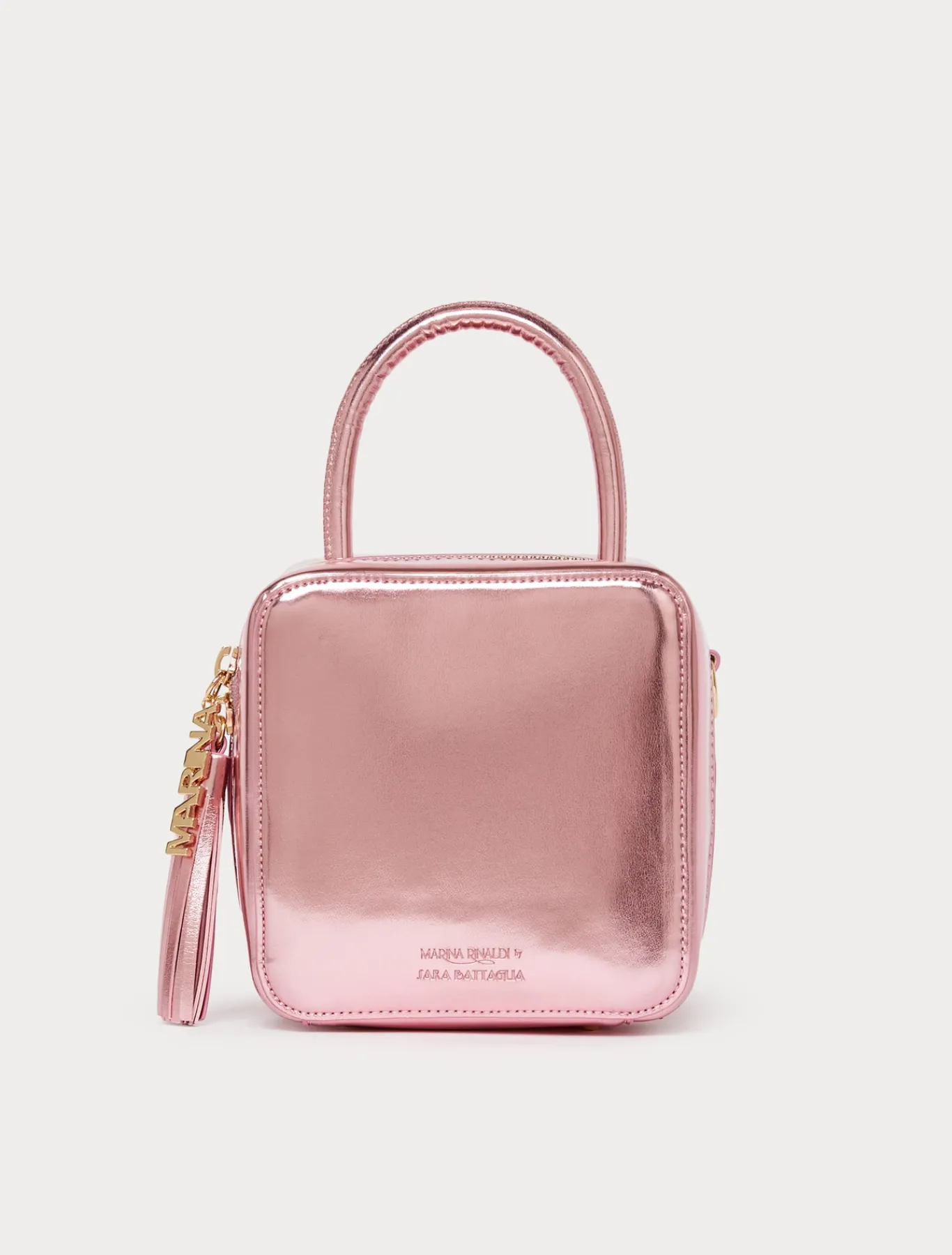 Marina Rinaldi Accessori | Accessori*Borsa a cubo laminata ROSA