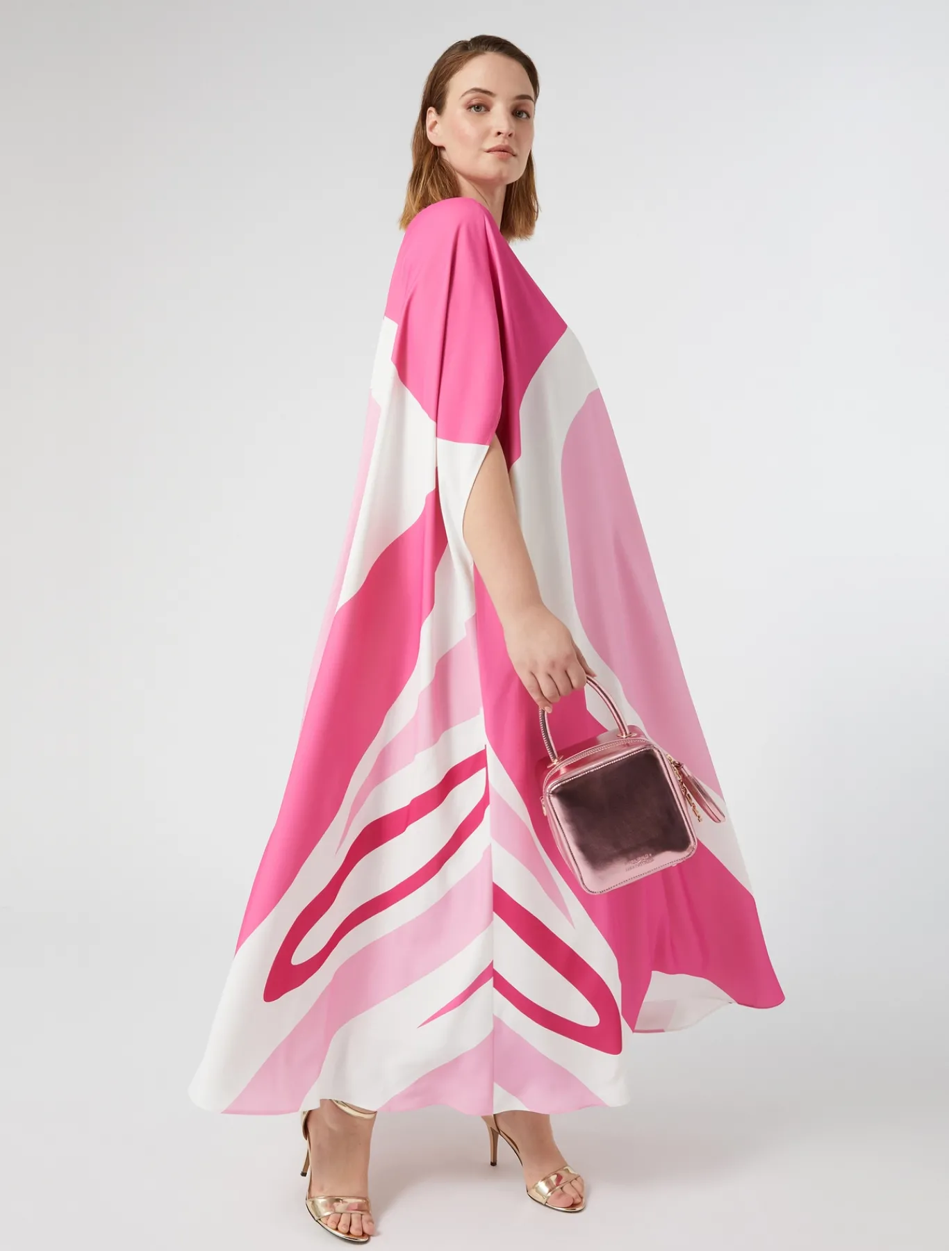 Marina Rinaldi Accessori | Accessori*Borsa a cubo laminata ROSA