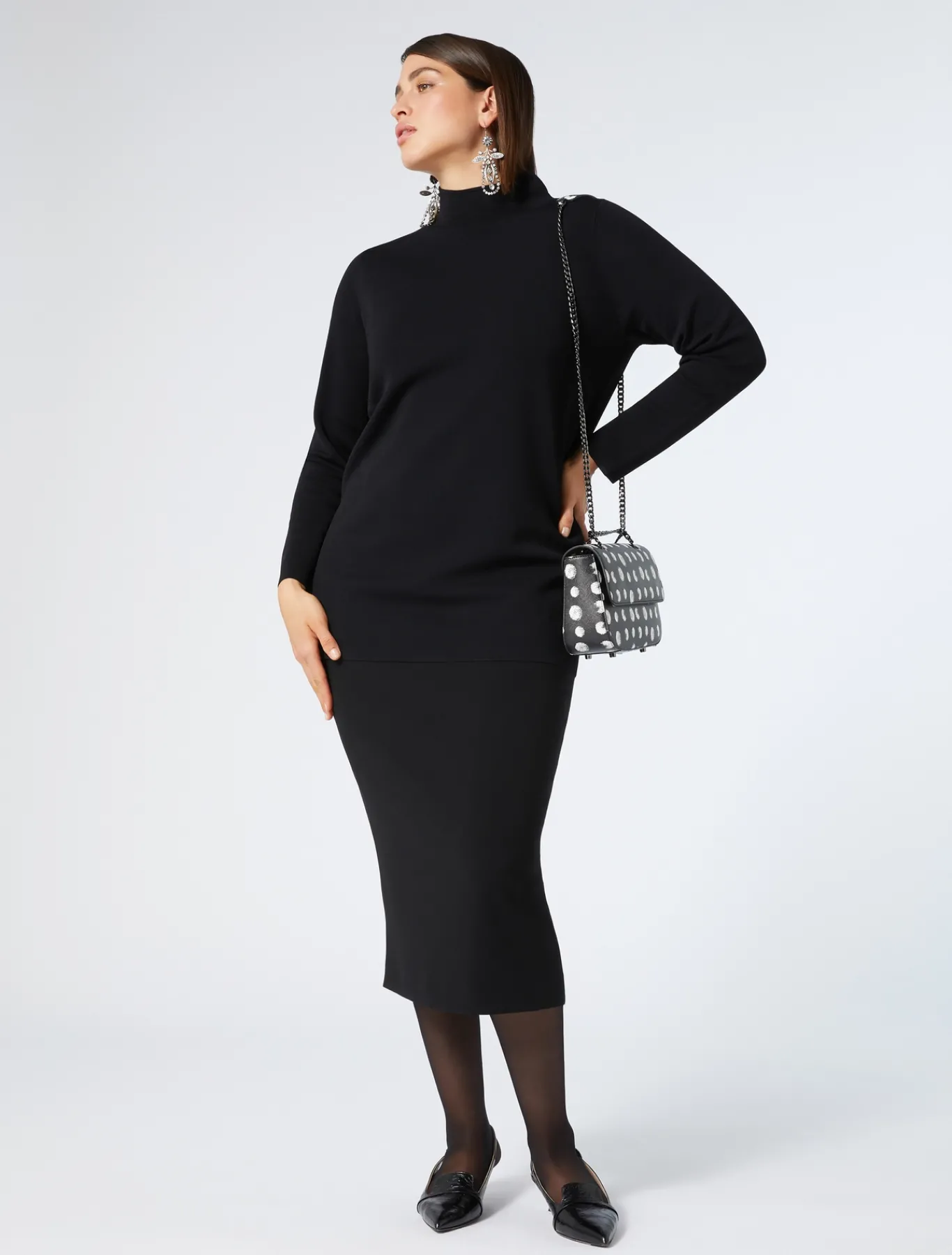 Marina Rinaldi Accessori | Accessori*Borsa a stampa pois NERO