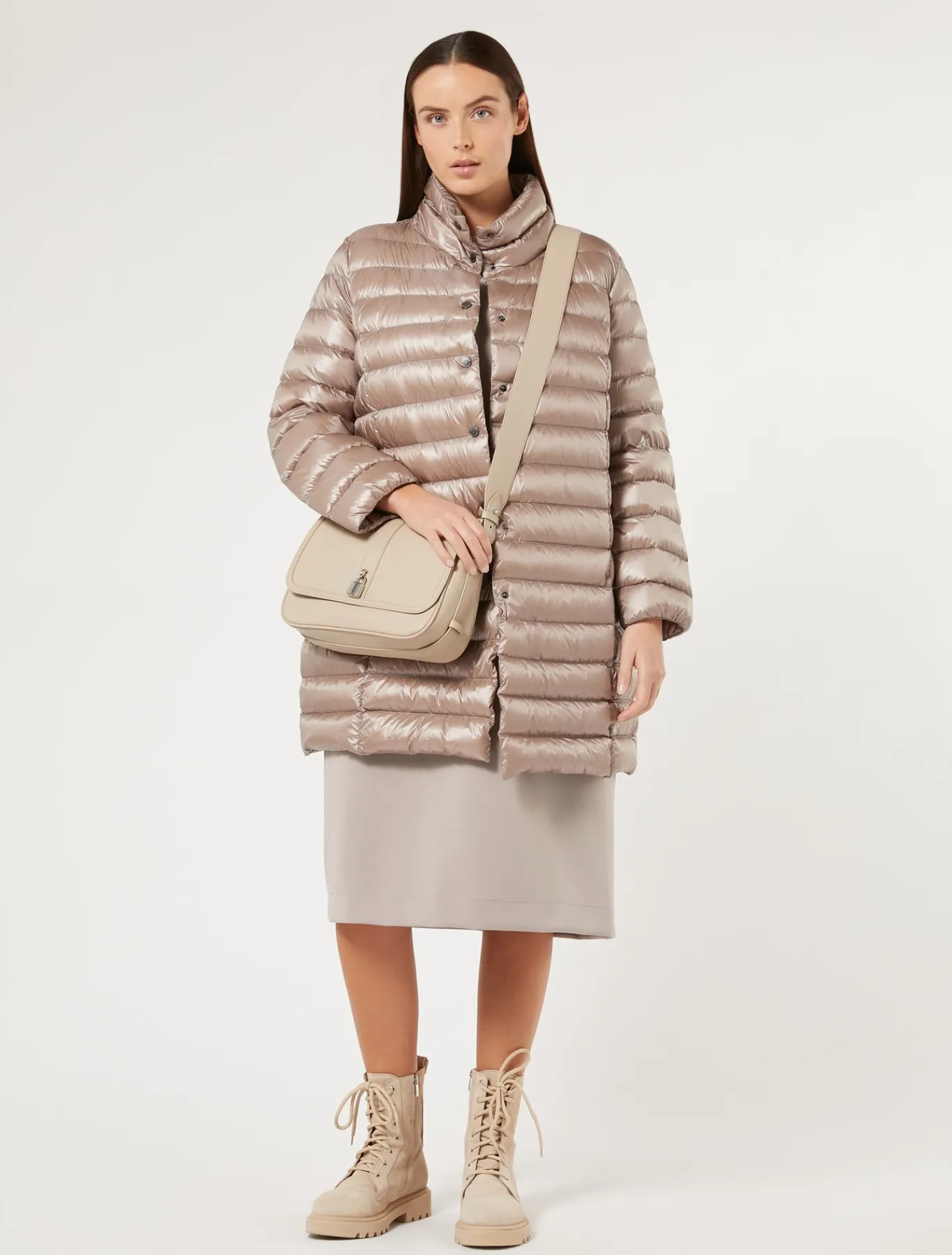 Marina Rinaldi Accessori | Accessori*Borsa a tracolla in tessuto spalmato BEIGE