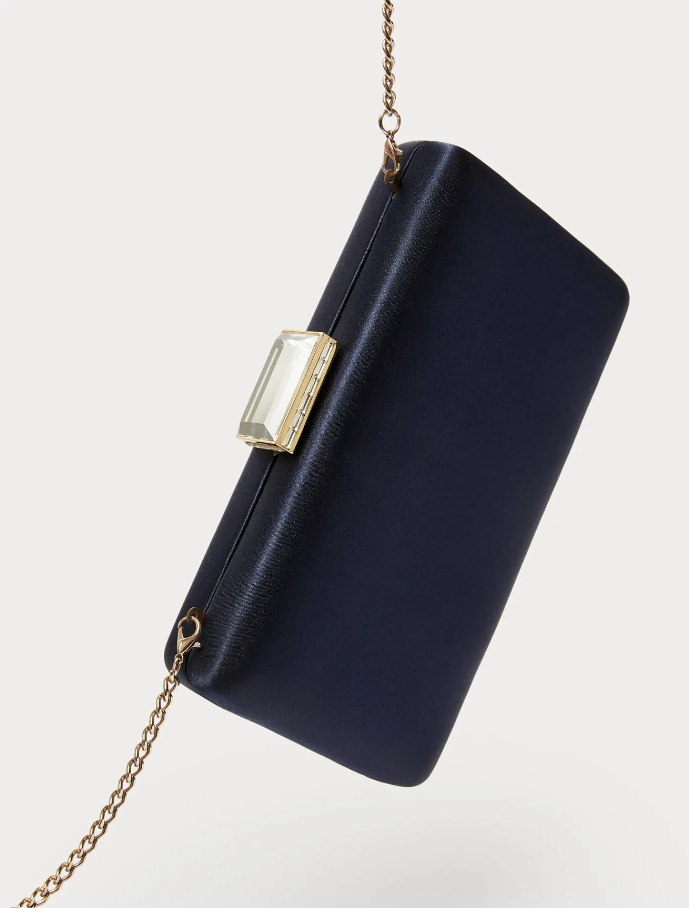 Marina Rinaldi Accessori | Collezione Elegante*Borsa clutch in raso BLUMARINO
