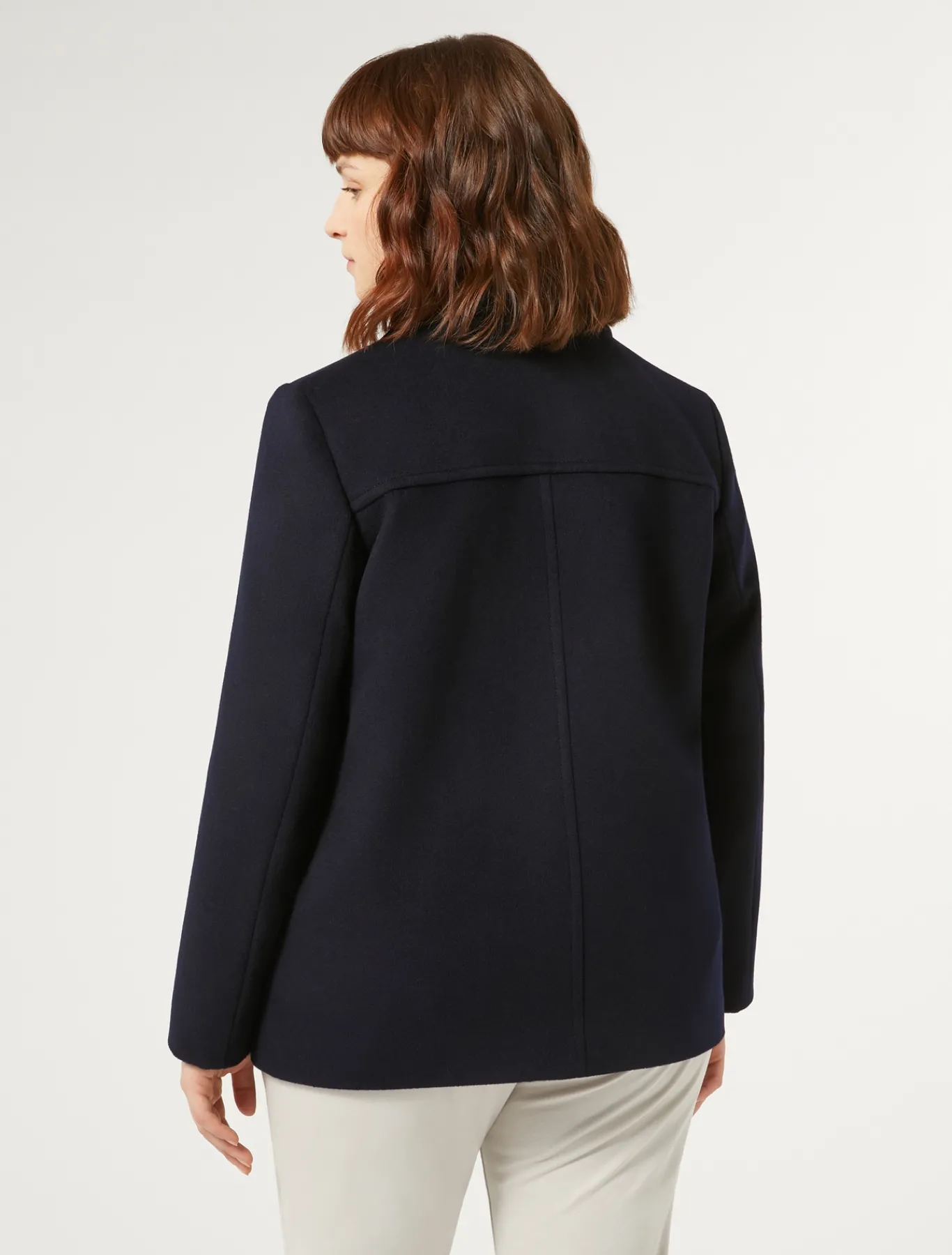 Marina Rinaldi Cappotti & Trench | Cappotti & Trench*Caban in drap di lana BLUNOTTE