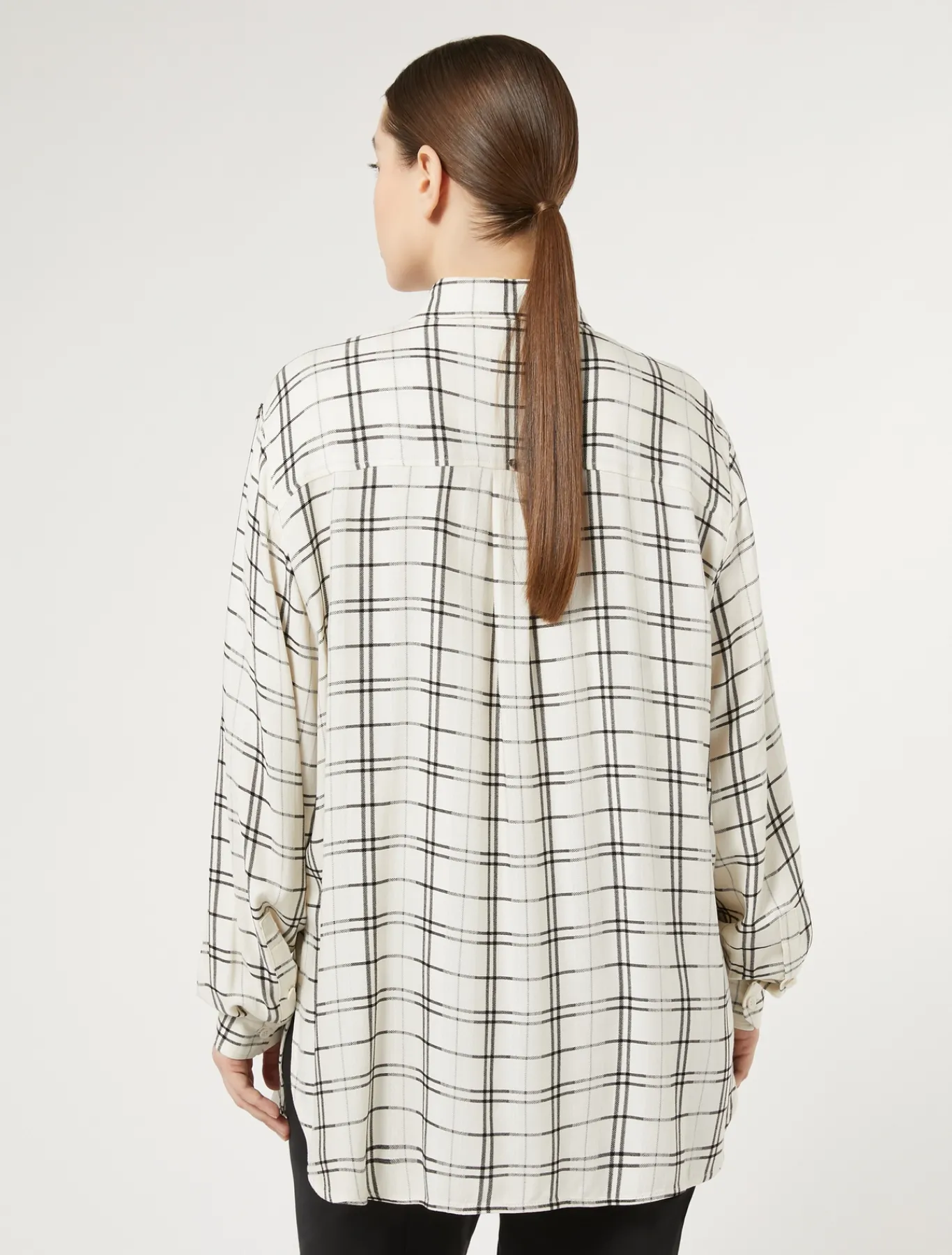 Marina Rinaldi Camicie & Bluse | Camicie & Bluse*Camicia check con ricamo AVORIO