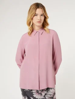 Marina Rinaldi Bluse | Selezione Elegante*Camicia in acetato e seta ROSAANTICO
