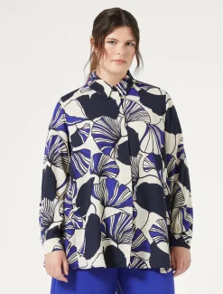 Marina Rinaldi Camicie & Bluse | Camicie & Bluse*Camicia in cady BLUMARINO
