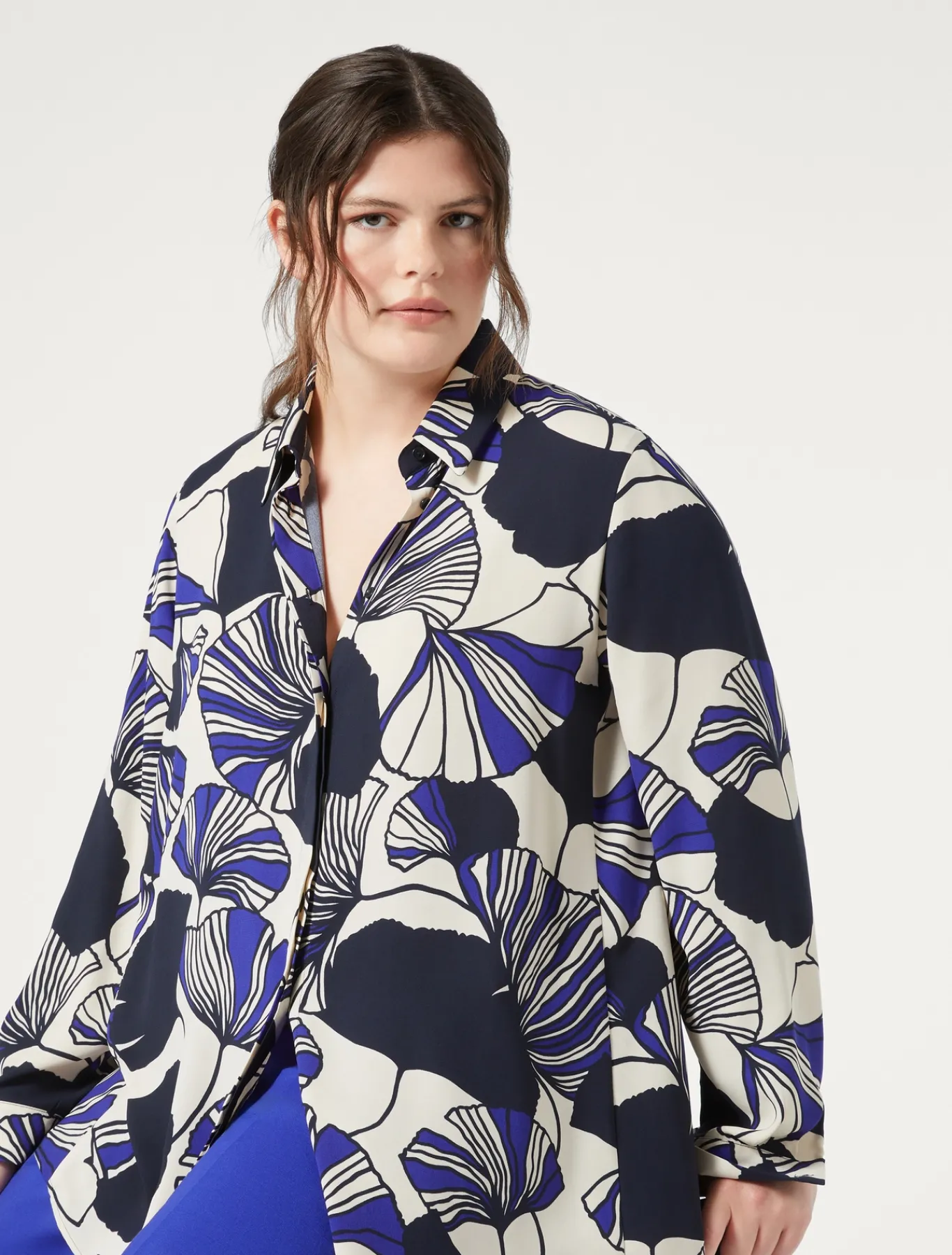 Marina Rinaldi Camicie & Bluse | Camicie & Bluse*Camicia in cady BLUMARINO