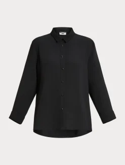 Marina Rinaldi Camicie & Bluse | Camicie & Bluse*Camicia in cady leggero NERO