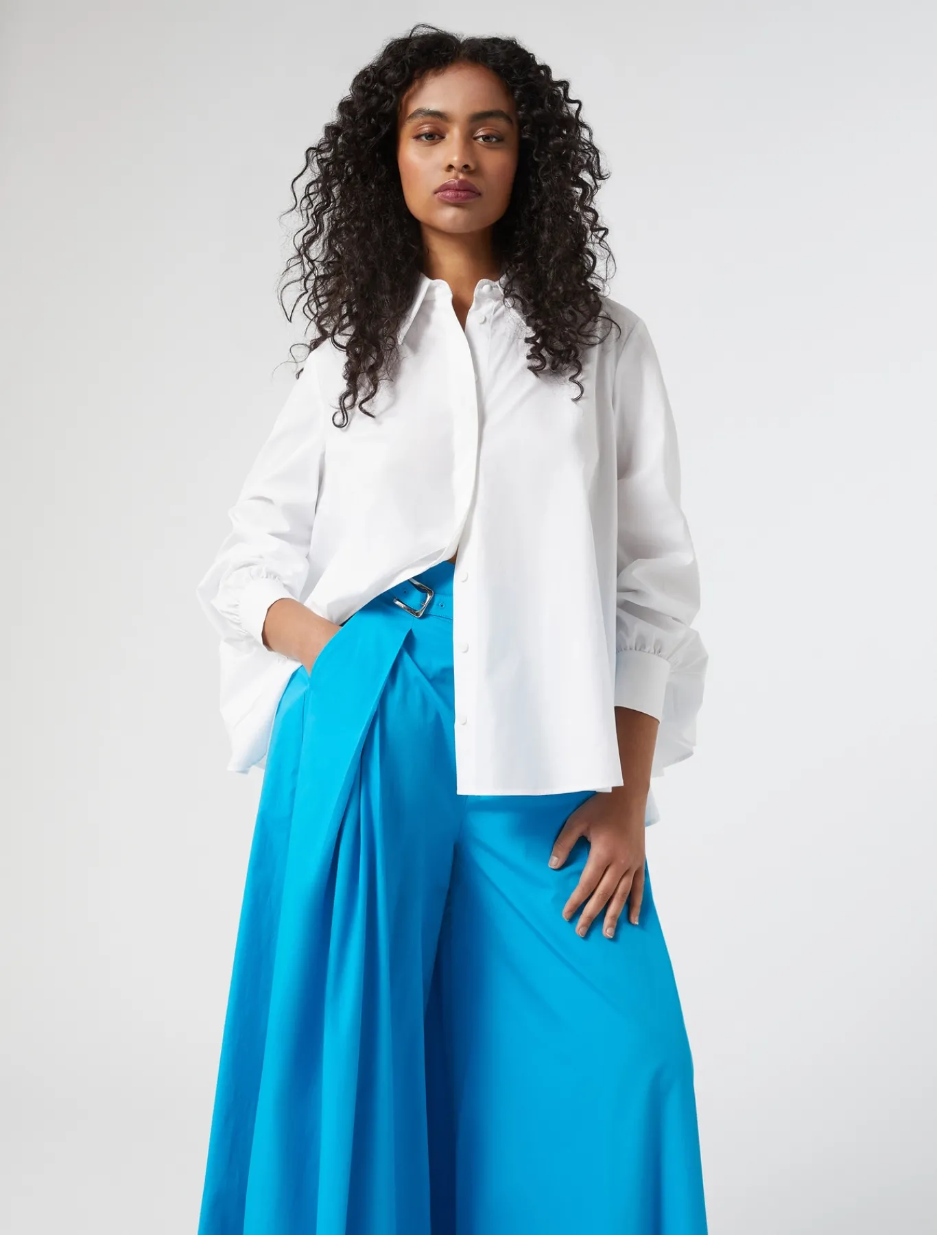 Marina Rinaldi Camicie & Bluse | Camicie & Bluse*Camicia in cotone BIANCOOTTICO
