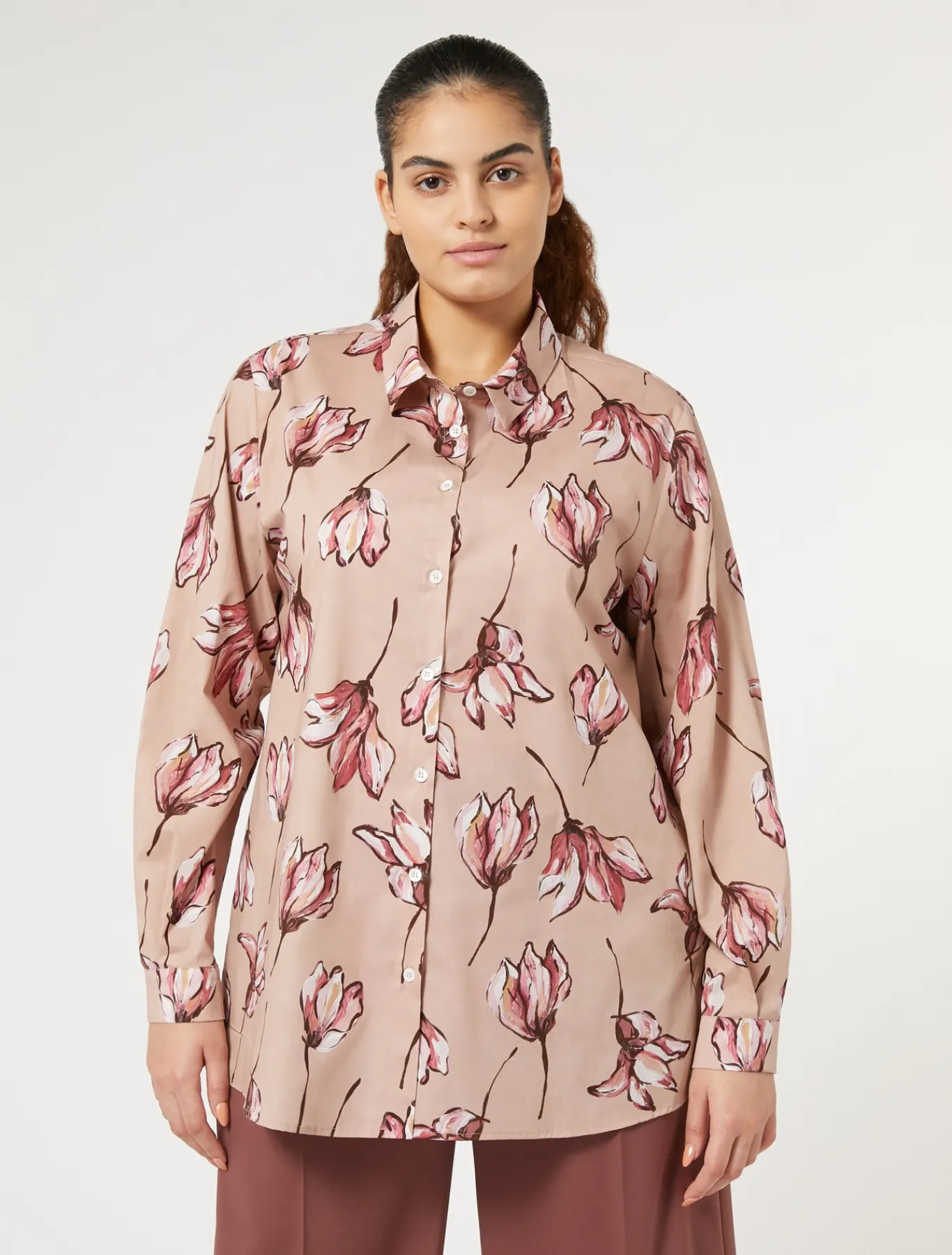 Marina Rinaldi Camicie & Bluse | Camicie & Bluse*Camicia in cotone stampato ROSA