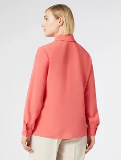 Marina Rinaldi Bluse | Camicie & Bluse*Camicia in crêpe de Chine di misto seta CORALLO