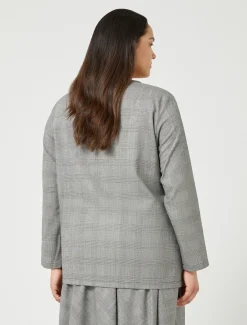 Marina Rinaldi Camicie & Bluse | Camicie & Bluse*Camicia in foulé di lana NEROBIANCO