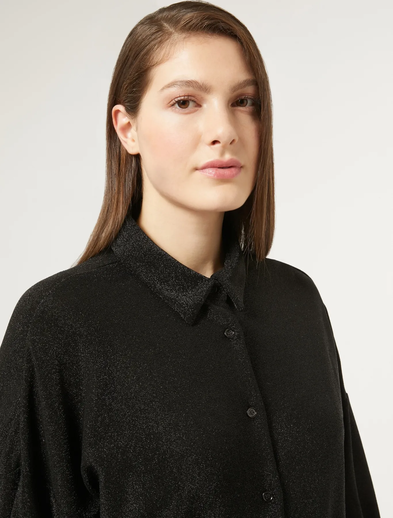 Marina Rinaldi Top & T-Shirt | Top & T-Shirt*Camicia in jersey NERO