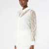 Marina Rinaldi Bluse | Collezione Elegante*Camicia in organza ricamata BIANCO