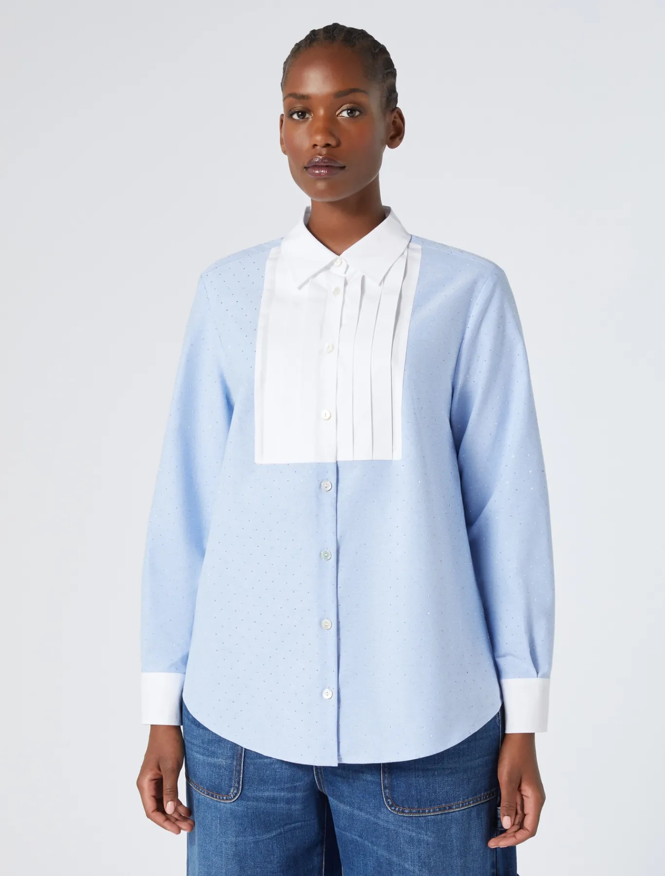 Marina Rinaldi Camicie & Bluse | Camicie & Bluse*Camicia in Oxford di cotone AZZURRO