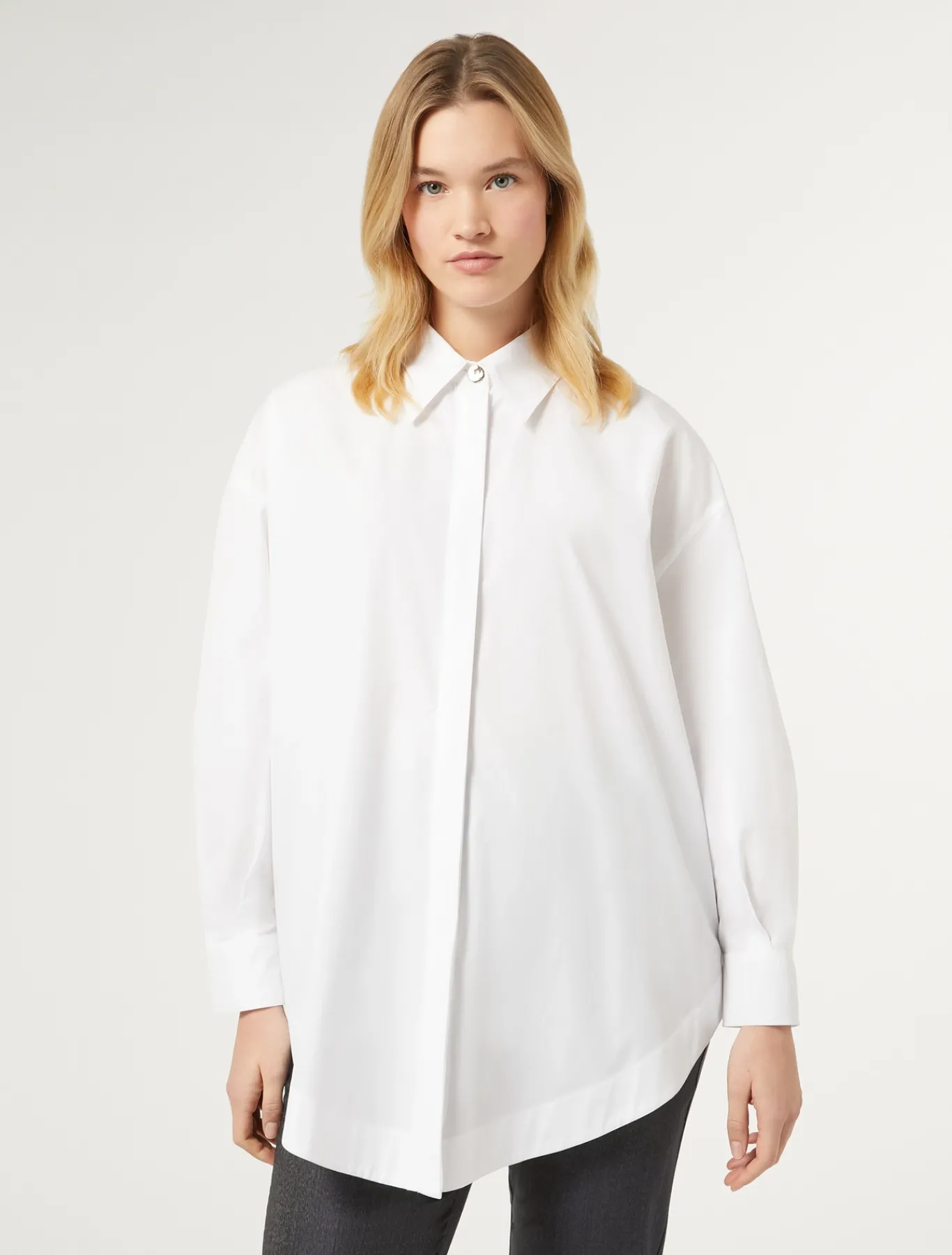 Marina Rinaldi Camicie & Bluse | Camicie & Bluse*Camicia in popeline BIANCOOTTICO