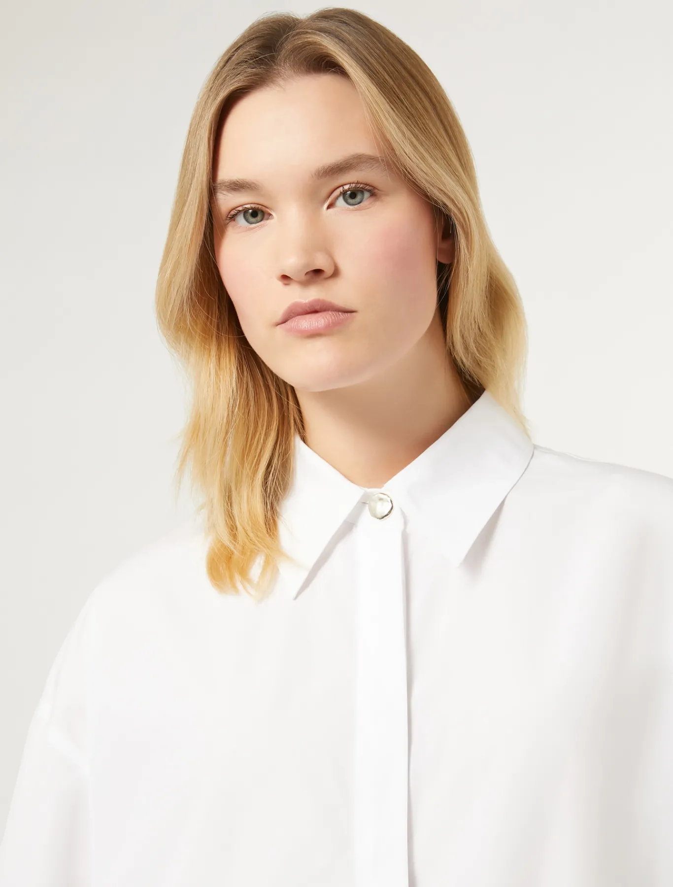 Marina Rinaldi Camicie & Bluse | Camicie & Bluse*Camicia in popeline BIANCOOTTICO