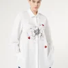 Marina Rinaldi Camicie & Bluse | Camicie & Bluse*Camicia in popeline con ricamo BIANCO