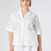 Marina Rinaldi Camicie & Bluse | Camicie & Bluse*Camicia in popeline con ricamo BIANCOOTTICO