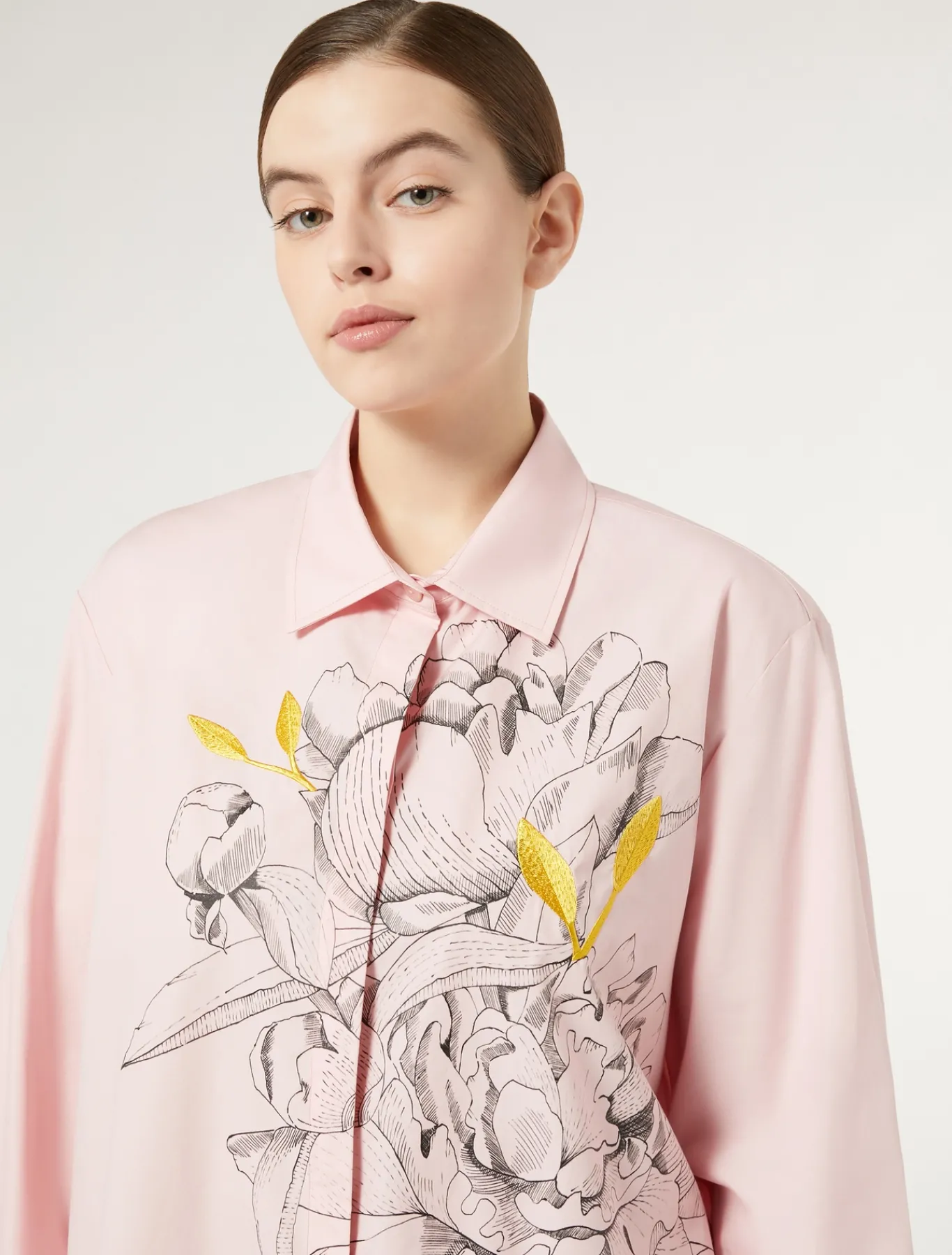 Marina Rinaldi Camicie & Bluse | Camicie & Bluse*Camicia in popeline con ricamo ROSA