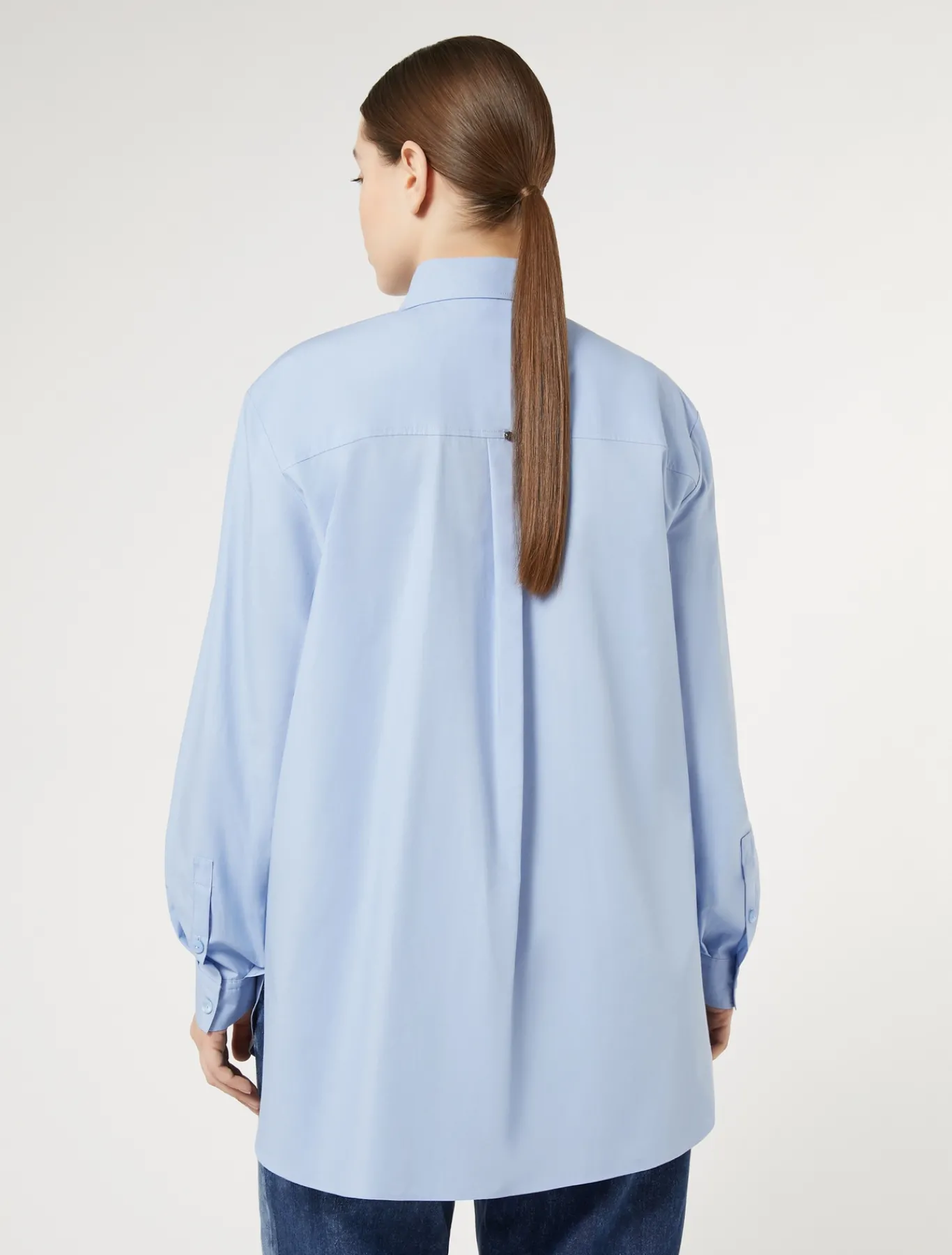 Marina Rinaldi Camicie & Bluse | Camicie & Bluse*Camicia in popeline con ricamo CIELO