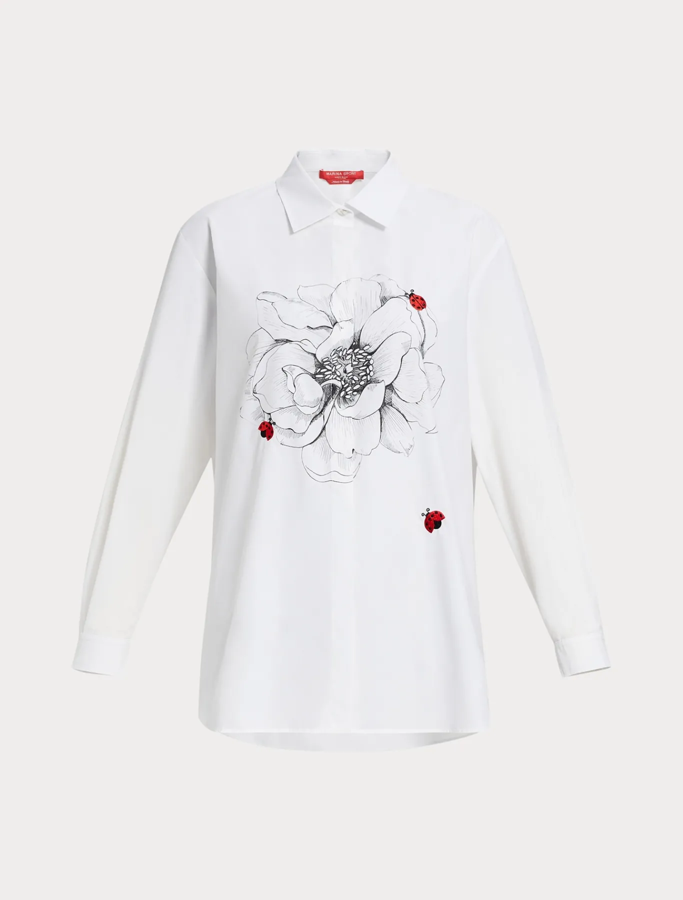 Marina Rinaldi Camicie & Bluse | Camicie & Bluse*Camicia in popeline con ricamo BIANCO
