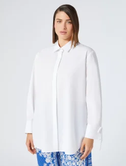 Marina Rinaldi Camicie & Bluse | Camicie & Bluse*Camicia in popeline di cotone BIANCOOTTICO