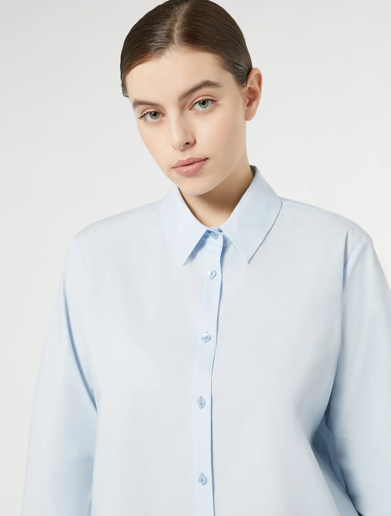 Marina Rinaldi Camicie & Bluse | Camicie & Bluse*Camicia in popeline di cotone AZZURRO