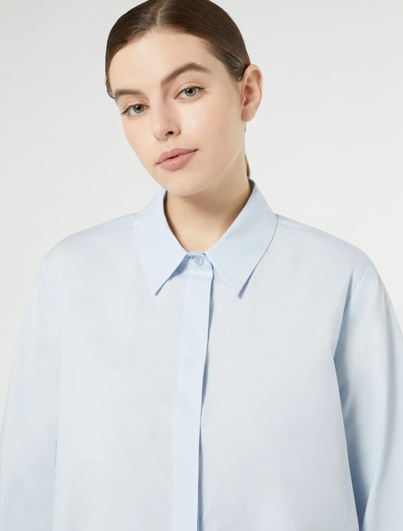 Marina Rinaldi Camicie & Bluse | Camicie & Bluse*Camicia in popeline di cotone AZZURRO