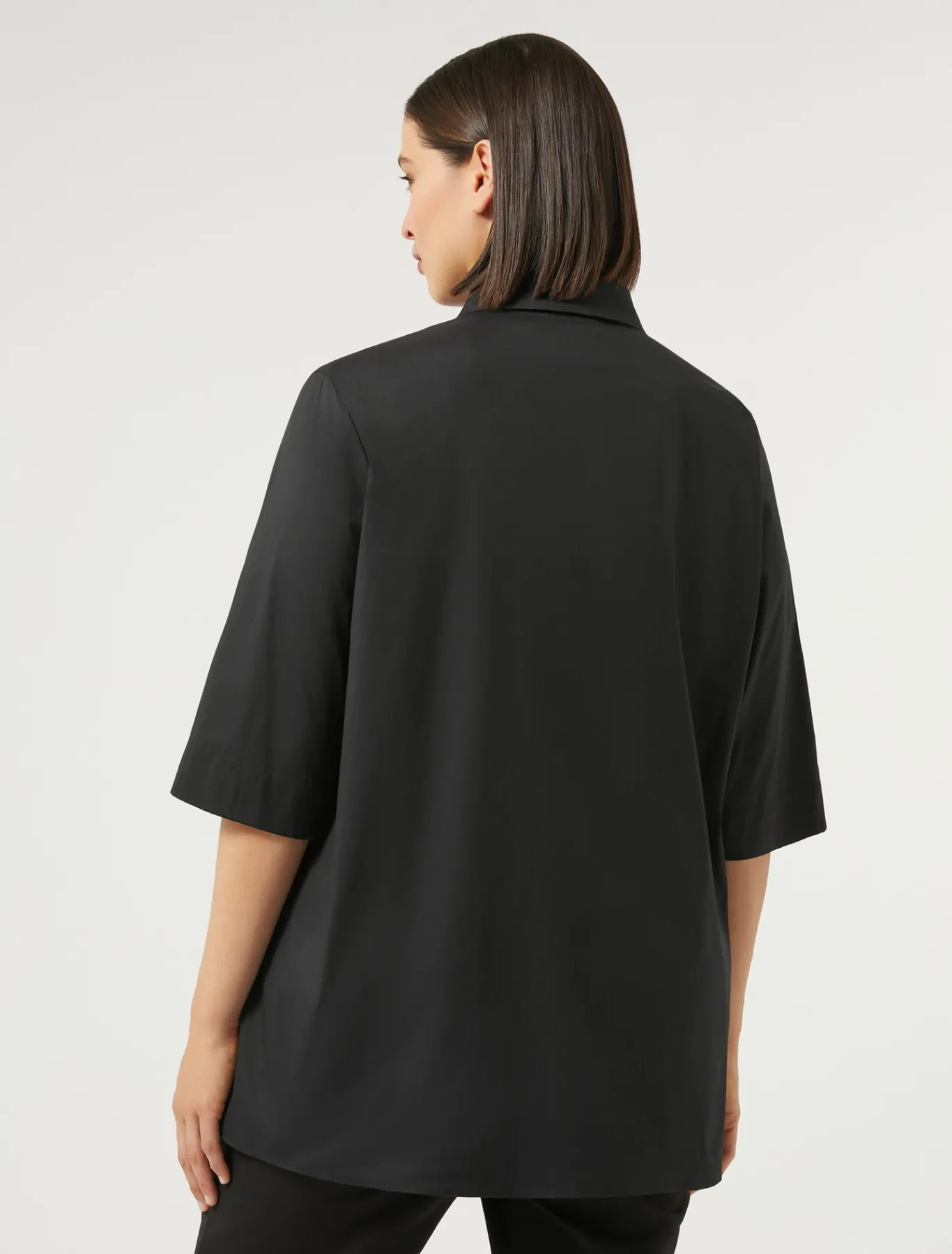 Marina Rinaldi Camicie & Bluse | Camicie & Bluse*Camicia in popeline di misto cotone NERO