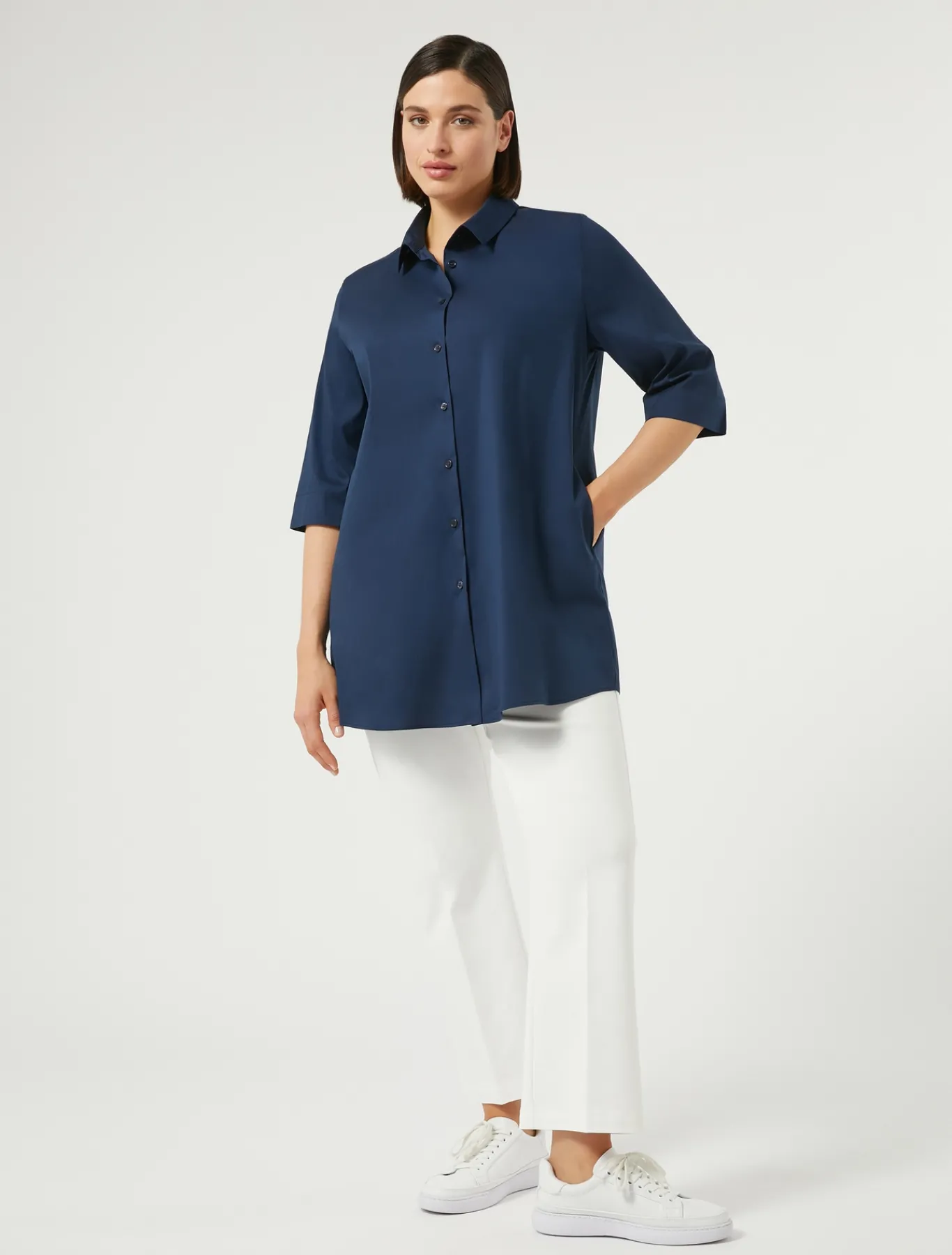 Marina Rinaldi Camicie & Bluse | Camicie & Bluse*Camicia in popeline di misto cotone BLUNOTTE