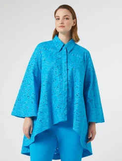 Marina Rinaldi Camicie & Bluse | Camicie & Bluse*Camicia in popeline sangallo TURCHESE